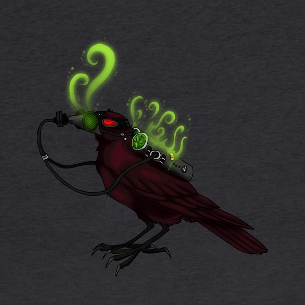 radioactive crow by placidplaguerat